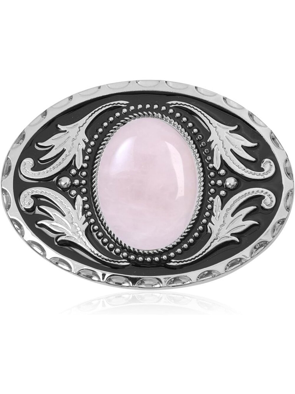 Unisex Crystal Pink Vintage Cowboy Rodeo Turquoise Belt Buckle Western